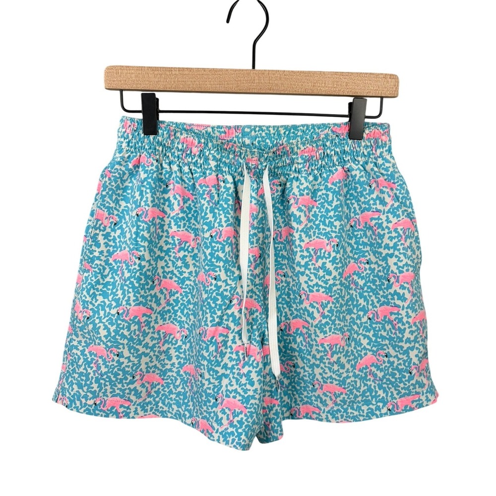 Chubbies Classic Swim Trunk Mens Small Domingos Are For Flamingos